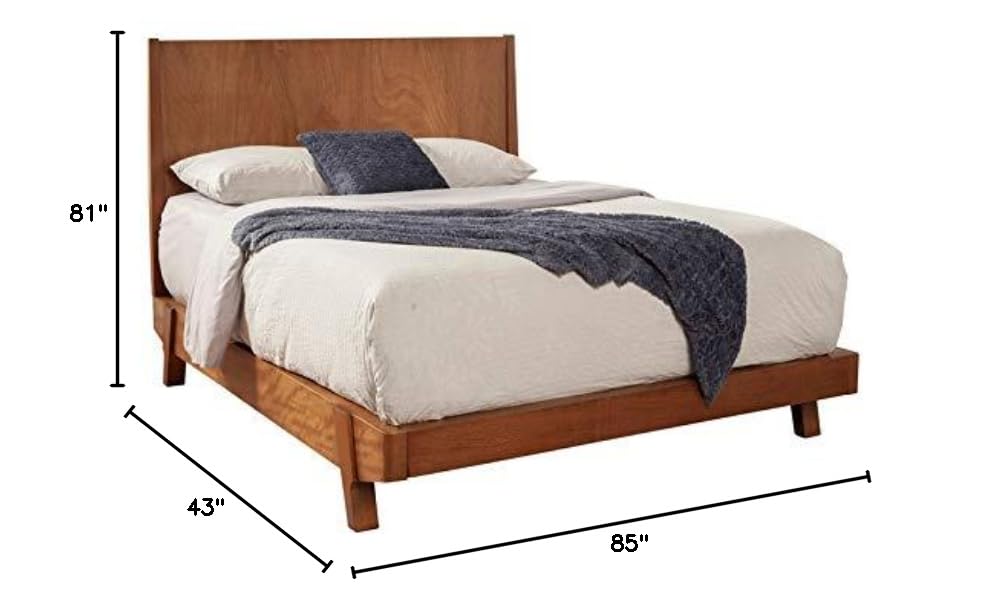 Home Square 3-Piece Bedroom Set - King Size Wood Platform Bed with 2 Nightstands | Modern Bedroom Furniture for Master Suite & Guest Room