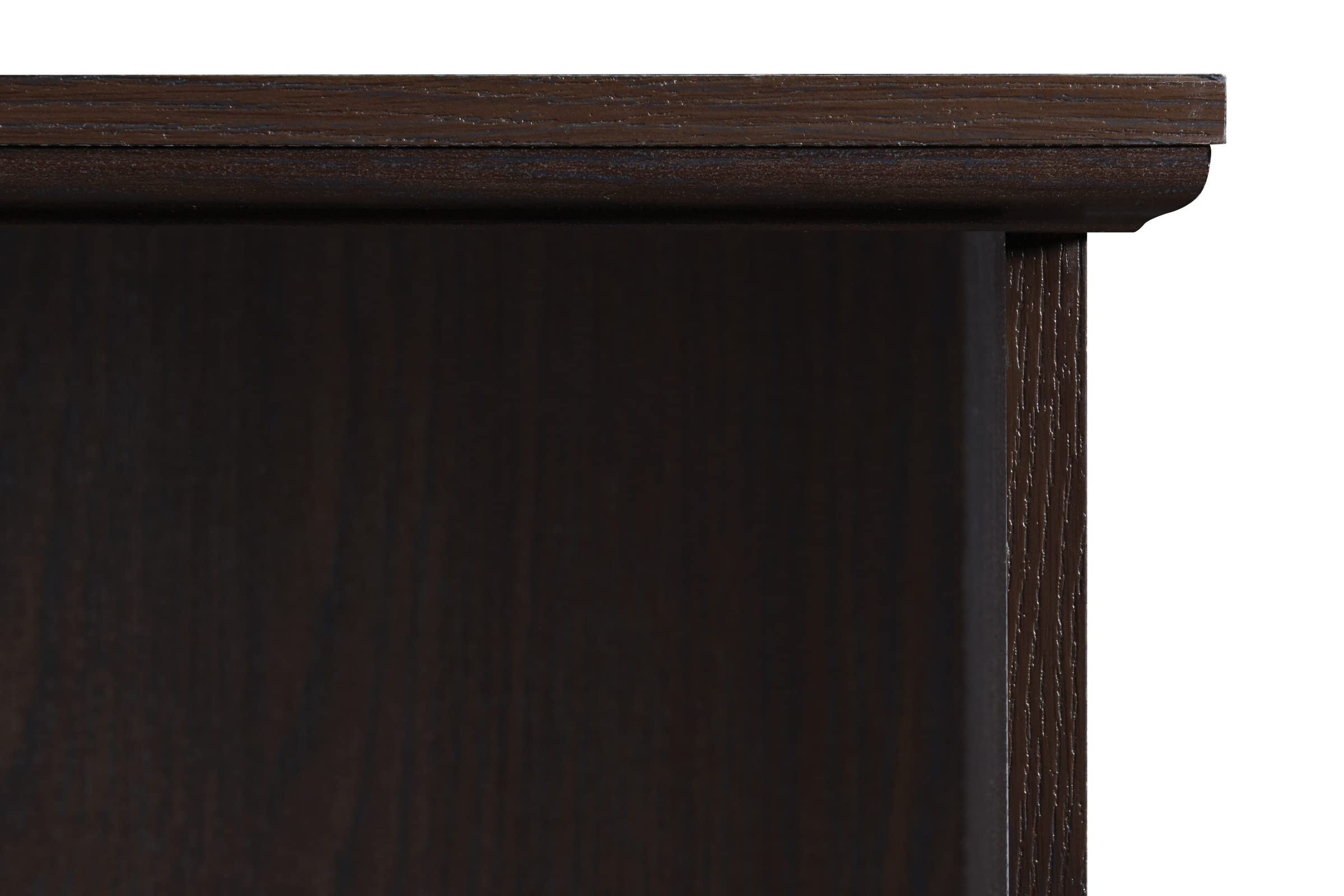 OSP Jefferson Rolling File Cart & Printer Stand with Lockdowel System - Espresso Finish Mobile Office Organizer for Home & Business Workspaces