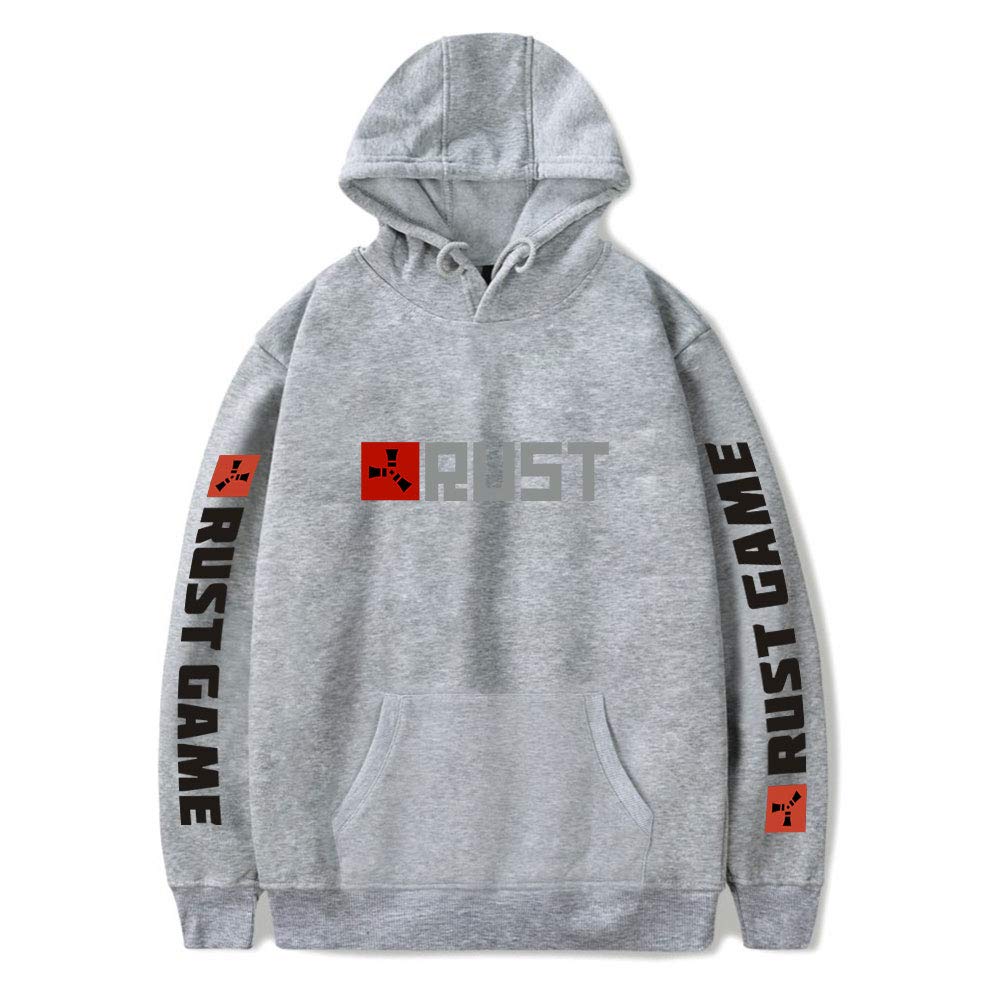 Unizka Rust Game Hoodie - Casual Hip Hop Streetwear Pullover Thin Tracksuit Sweatshirt for Gamers - Perfect for Gaming Nights & Street Style