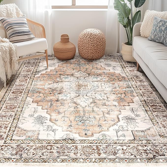 Donier Custom Washable Printed Carpet Runner - Personalized Non-Slip Rug for Living Room, Bedroom, Hallway Decor