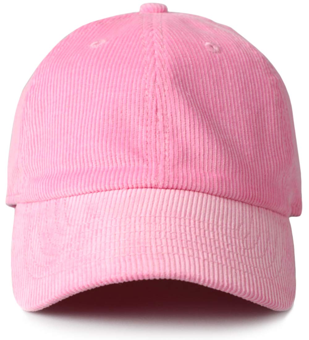 Vintage Low Profile Dad Hat - Classic Corduroy Cotton Baseball Cap with Adjustable Brass Buckle Strap | Casual Outdoor, Streetwear & Sports Fashion Accessory