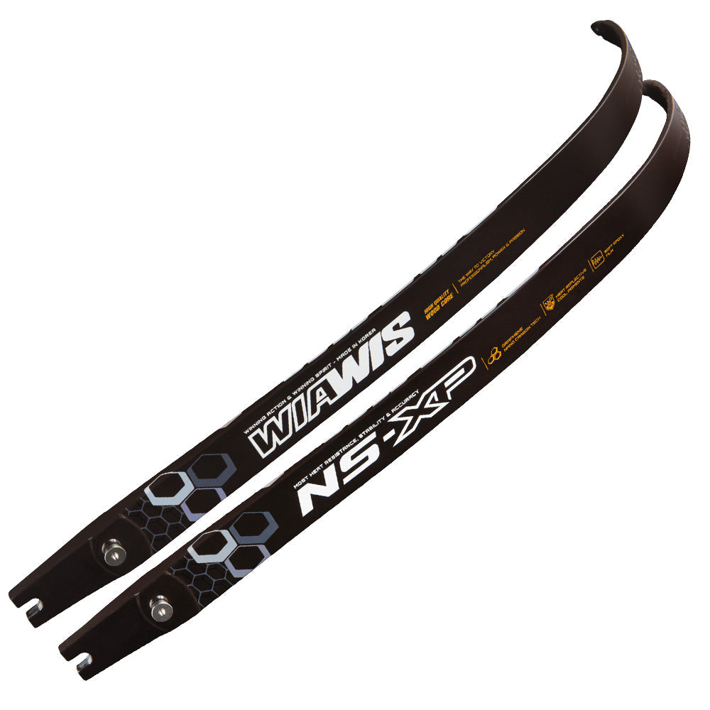 Win & Win WIAWIS NS XP Recurve Bow Limbs - Carbon/Wood Hybrid for Archery Target Practice & Competition