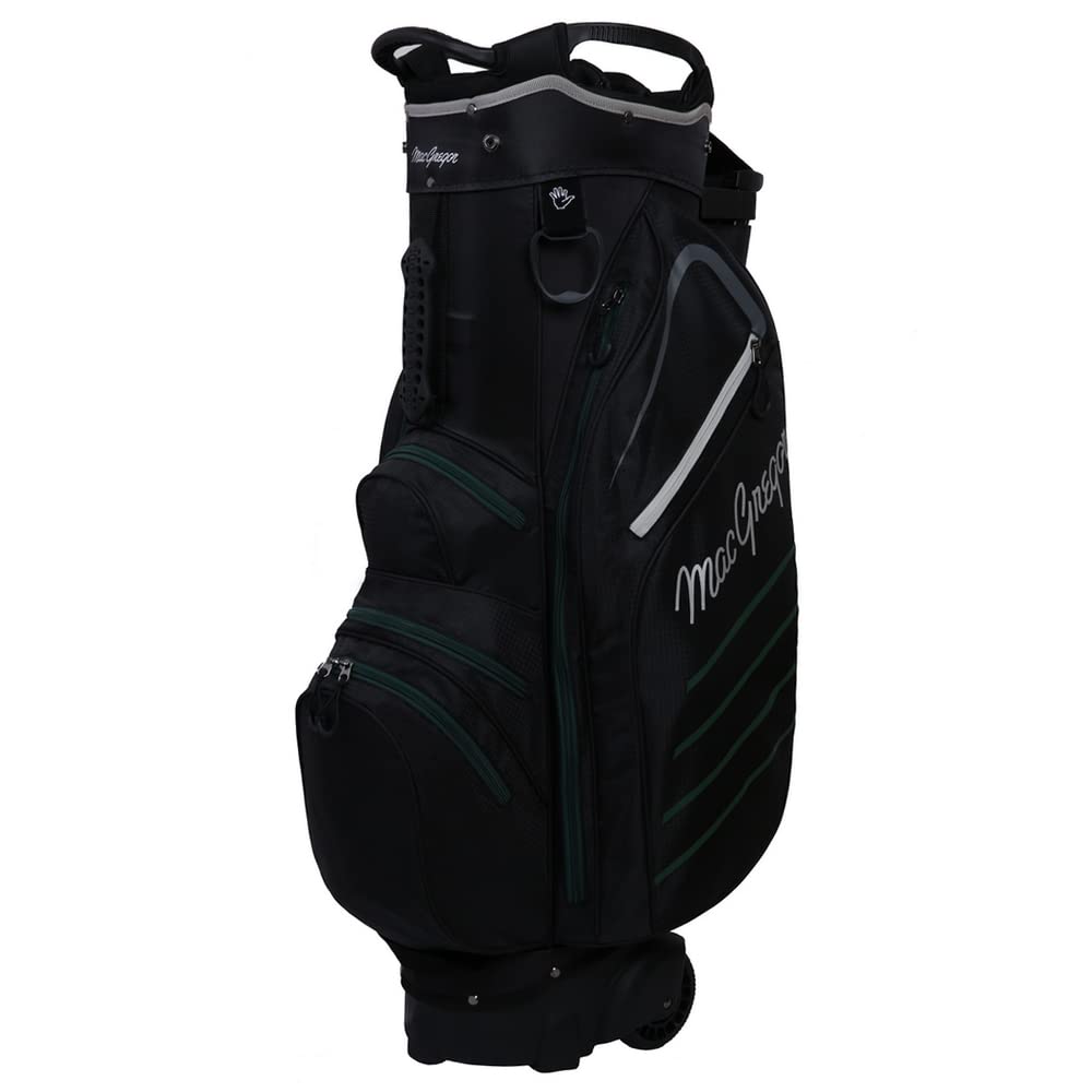 MacGregor Golf VIP Cart Bag with Built-in Wheels & Handle - 14-Way Divider Top - Lightweight Golf Stand Bag for Men & Women - Perfect for Golf Carts & Push Carts