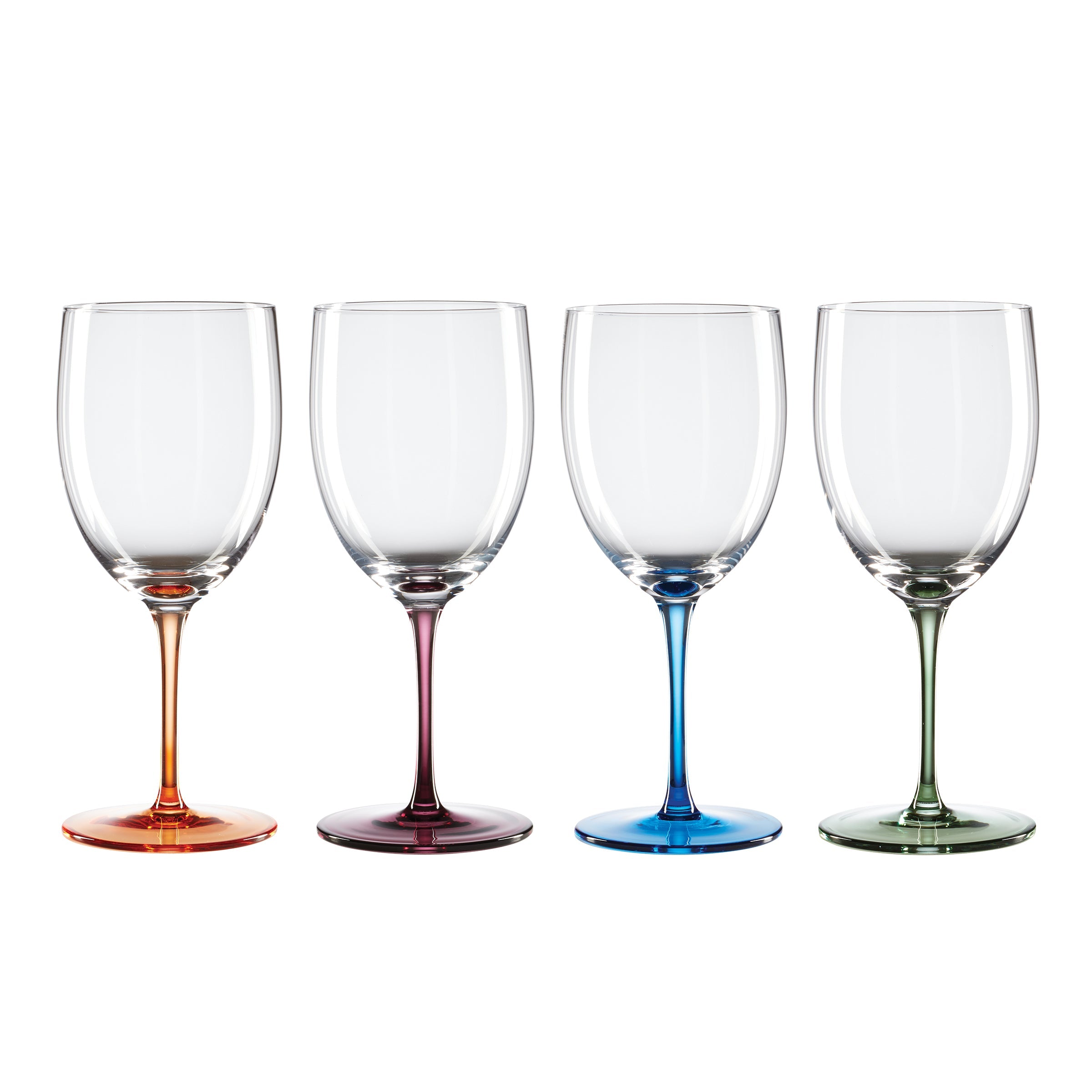 Bottoms Up Wine Glasses Set of 4 - Stemless Wine Cups for Red & White Wine - Perfect for Parties, Weddings & Home Entertaining