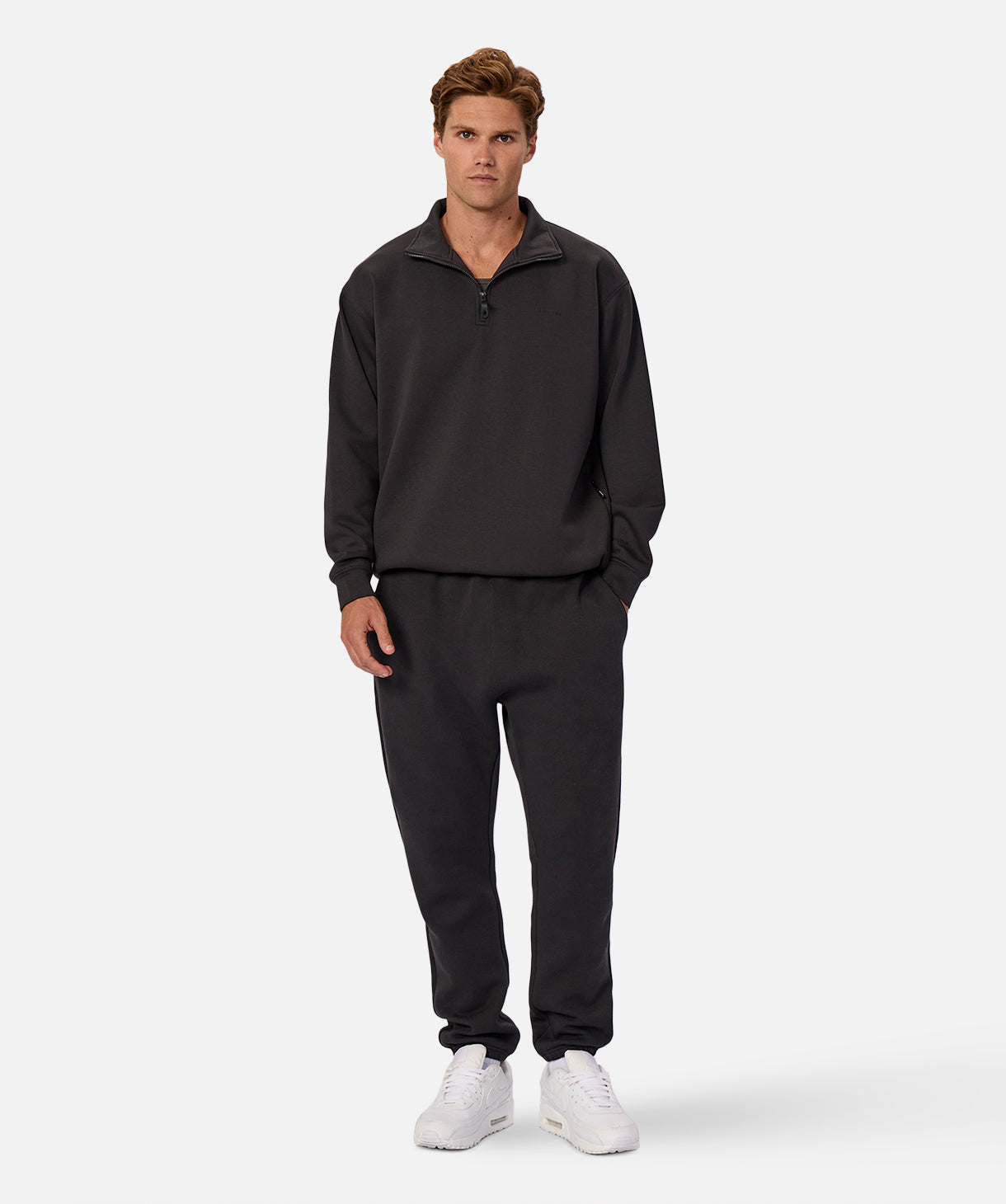 Tech Staunton Track Top - Obsidian Black | Lightweight Running Jacket for Men & Women | Perfect for Jogging, Gym & Outdoor Activities