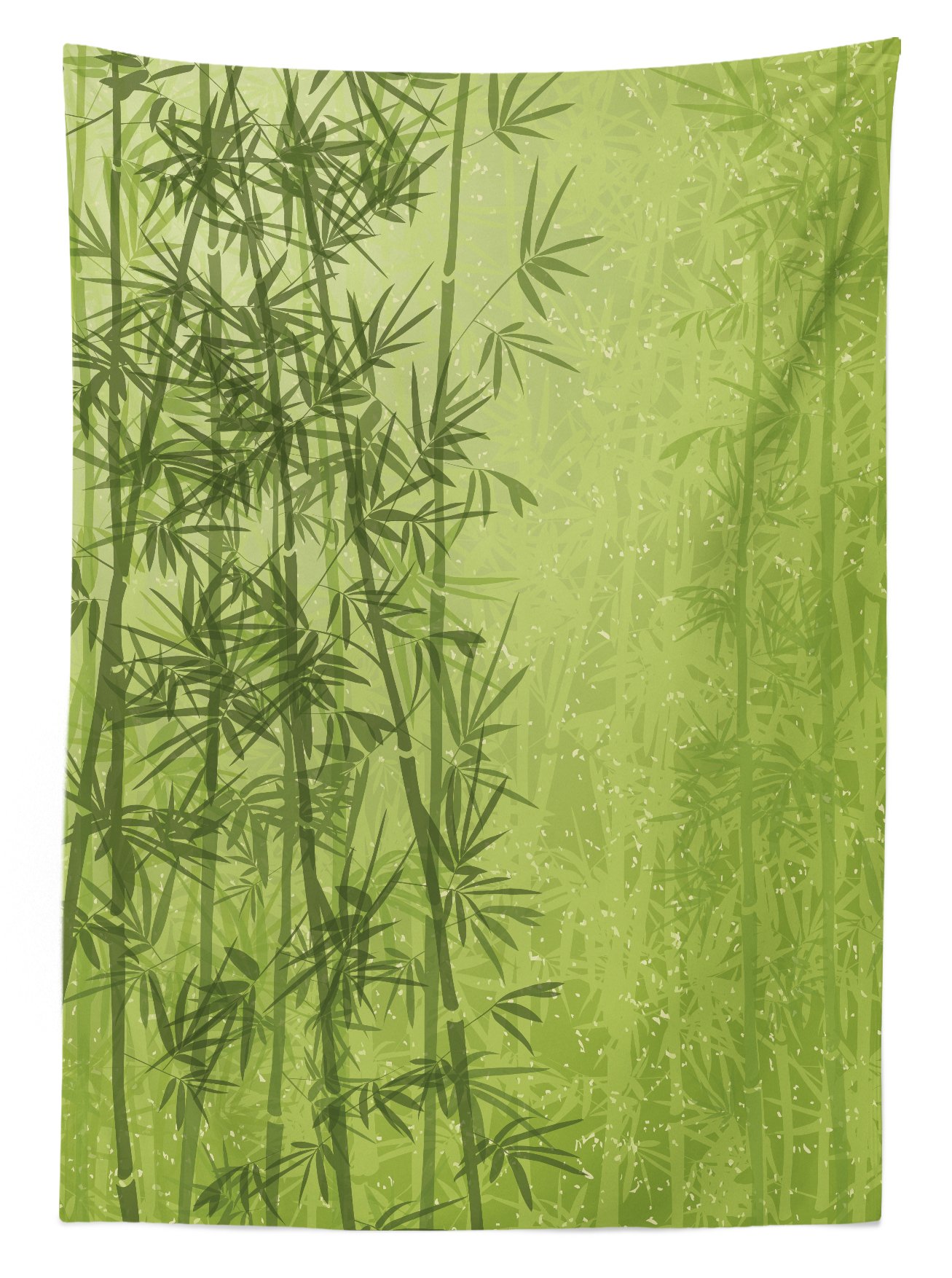 Ambesonne Waterproof Outdoor Tablecloth - Tropical Rainforest Jungle Design, Washable Picnic Table Cover 58x84 Inches, Green & Fern Green - Perfect for Garden Parties, BBQs, Camping & Outdoor Dining