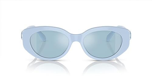 Light Blue/Light Blue Mirrored Silver