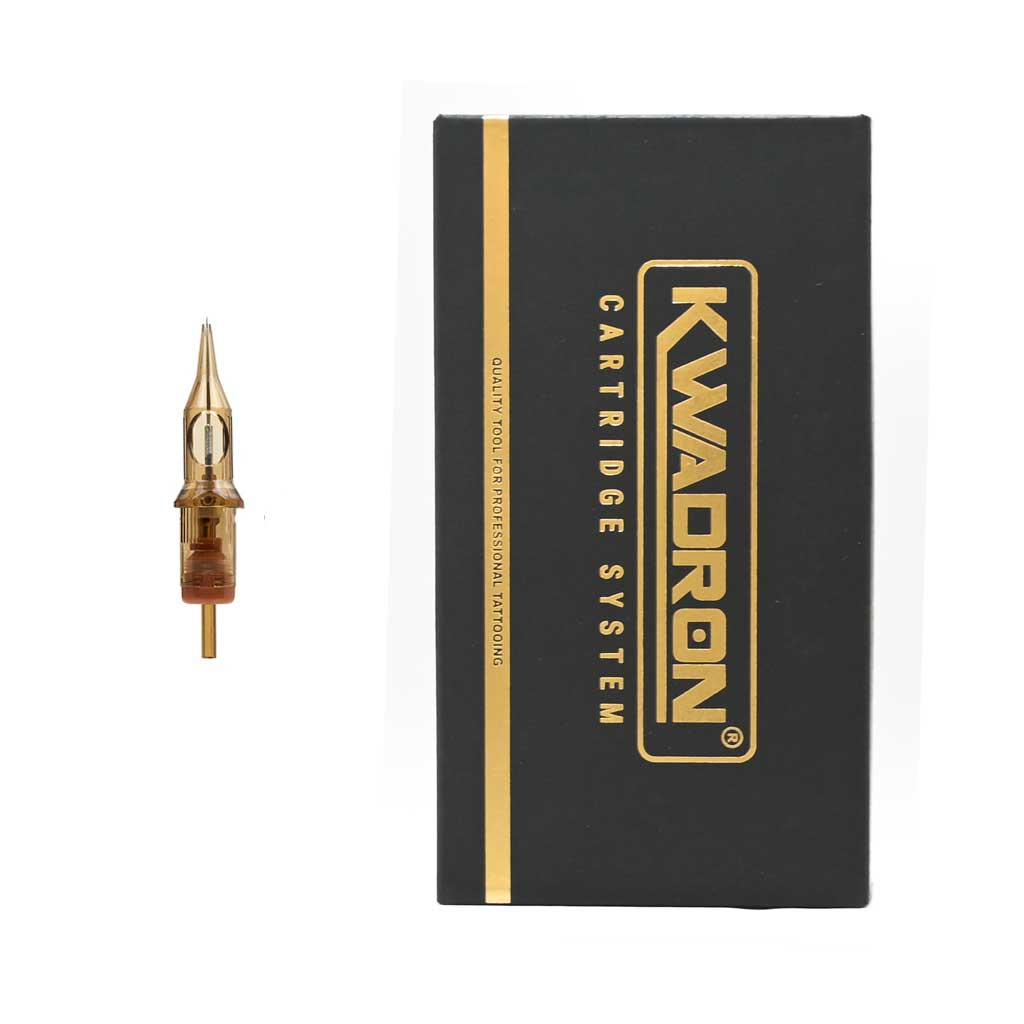 Kwadron Cartridge Mixed Box of Round Liners - Professional Tattoo Needles for Artists - Perfect for Lining, Shading & Detailing Work