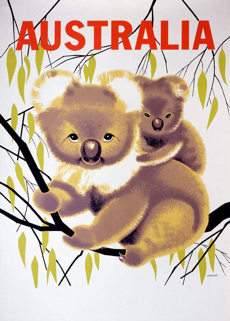 1000 Piece Jigsaw Puzzle - Cute Koala Bear Australia Travel Theme - Educational Puzzle Game for Adults & Kids - Perfect Birthday Gift, Brain Teaser & Family Game Night Activity