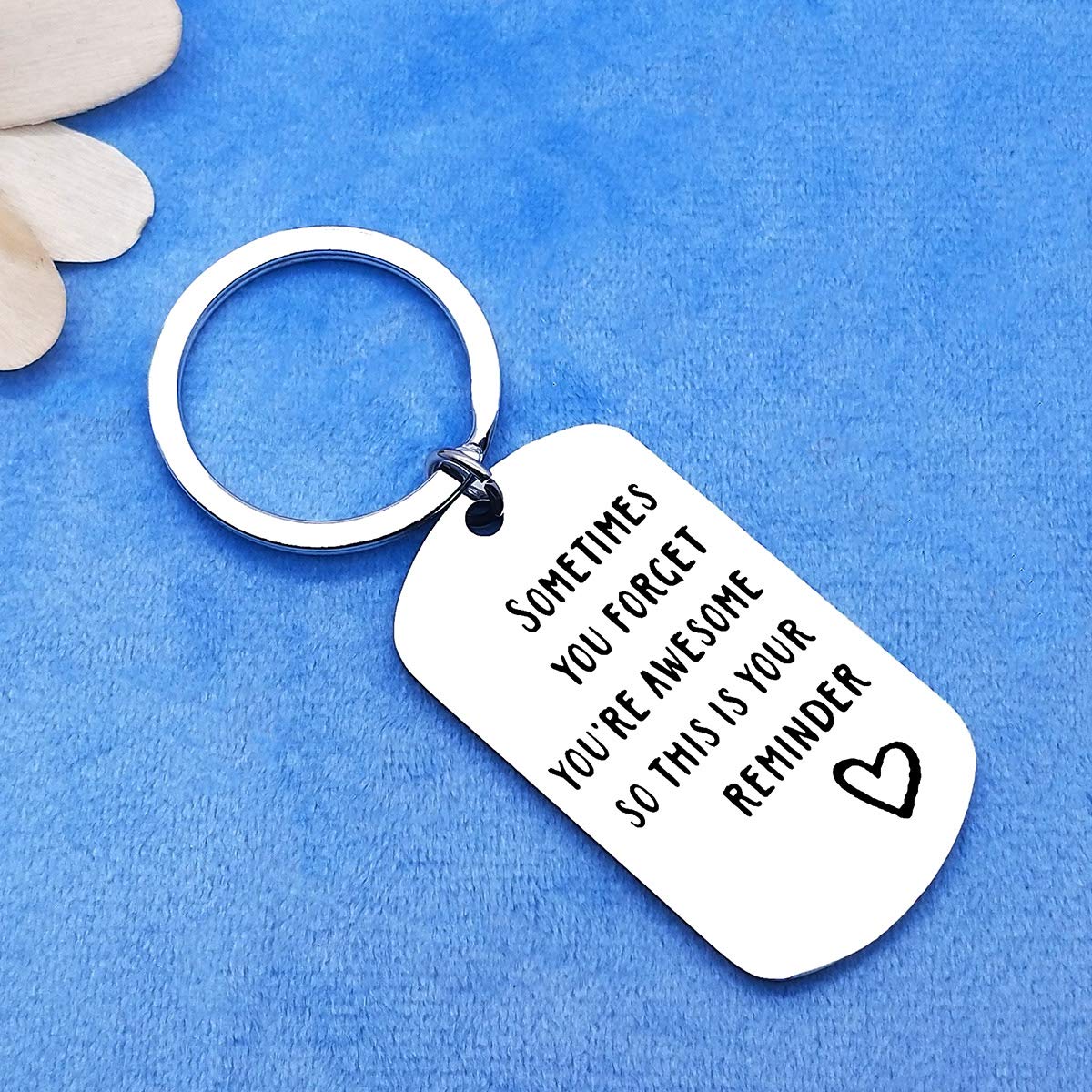 Inspirational Keychain - Funny Thank You Appreciation Gift for Coworker, Boss, Teacher | Encouragement Gifts for Men & Women | Christmas, Birthday, Graduation Gift for Son, Daughter, Friends, Sister | Perfect for Office, School, Daily Motivation