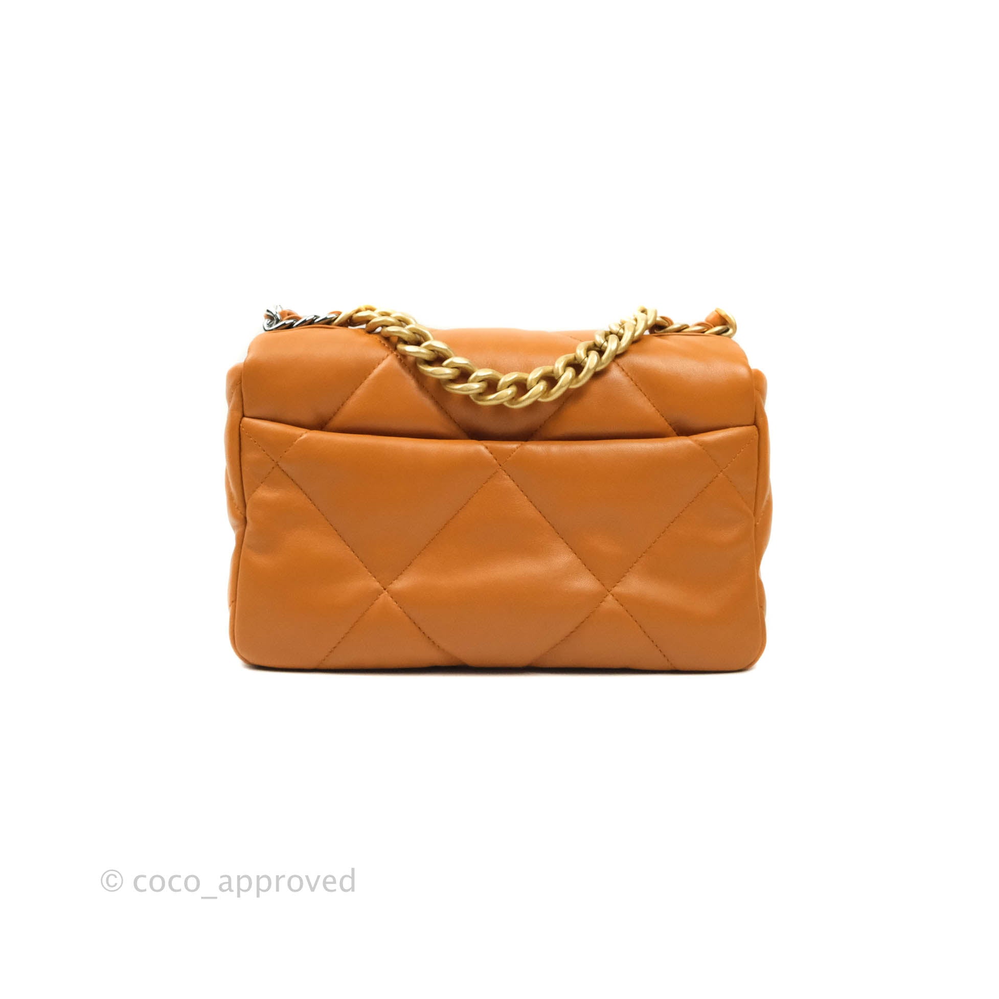Chanel 19 Small Handbag in Caramel Brown with Mixed Hardware - 21A Collection | Luxury Crossbody Bag for Women, Perfect for Date Night & Special Occasions