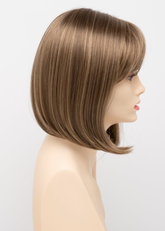 Carley Short Synthetic Wig with Mono Top - Natural Look Heat Resistant Hairpiece for Women - Perfect for Cosplay, Daily Wear & Costume Parties