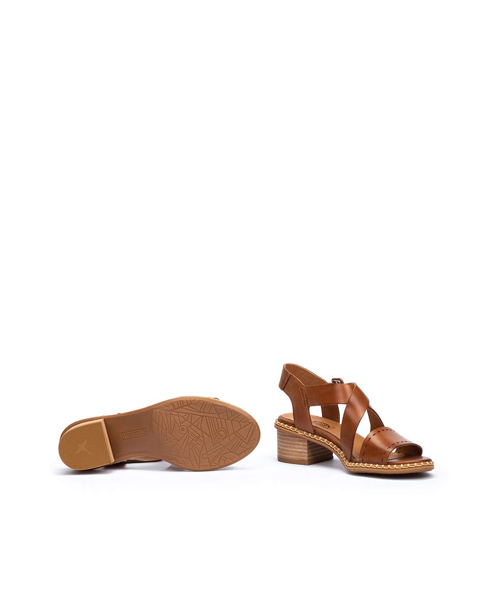 PIKOLINOS Women's Leather Heeled Sandals - Comfortable & Stylish Blanes for Casual Outings, Parties & Summer Wear