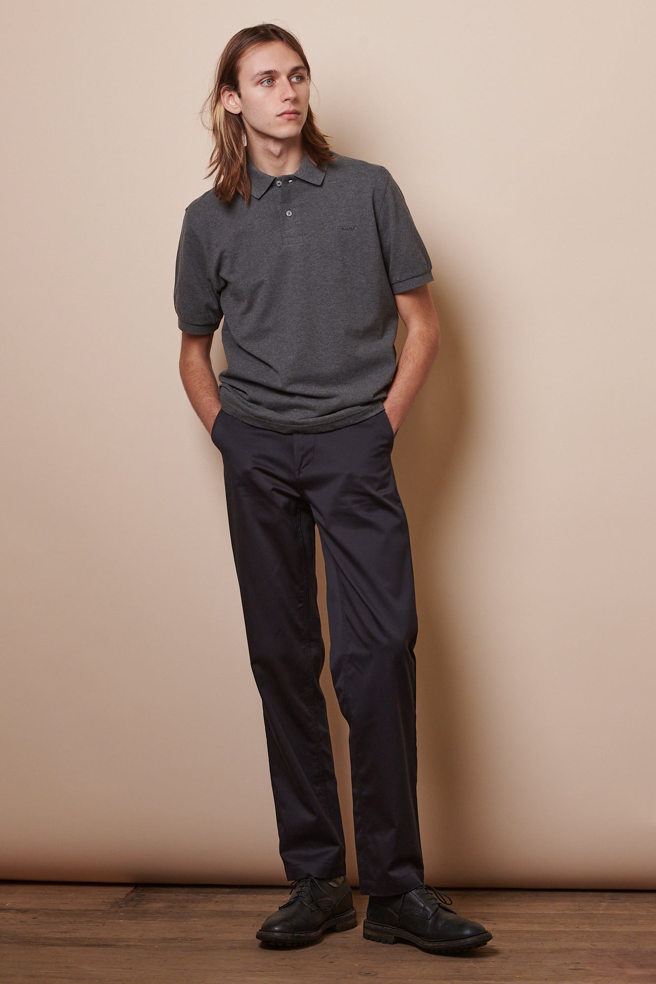 Men's Short Sleeve Polo Shirt - Breathable Cotton Blend, Grey Marl - Perfect for Casual Wear, Golf & Summer Outfits