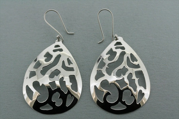 Handmade Mosaic Curve Teardrop Earrings - Boho Chic Dangle Earrings for Women - Perfect for Weddings, Parties & Everyday Wear