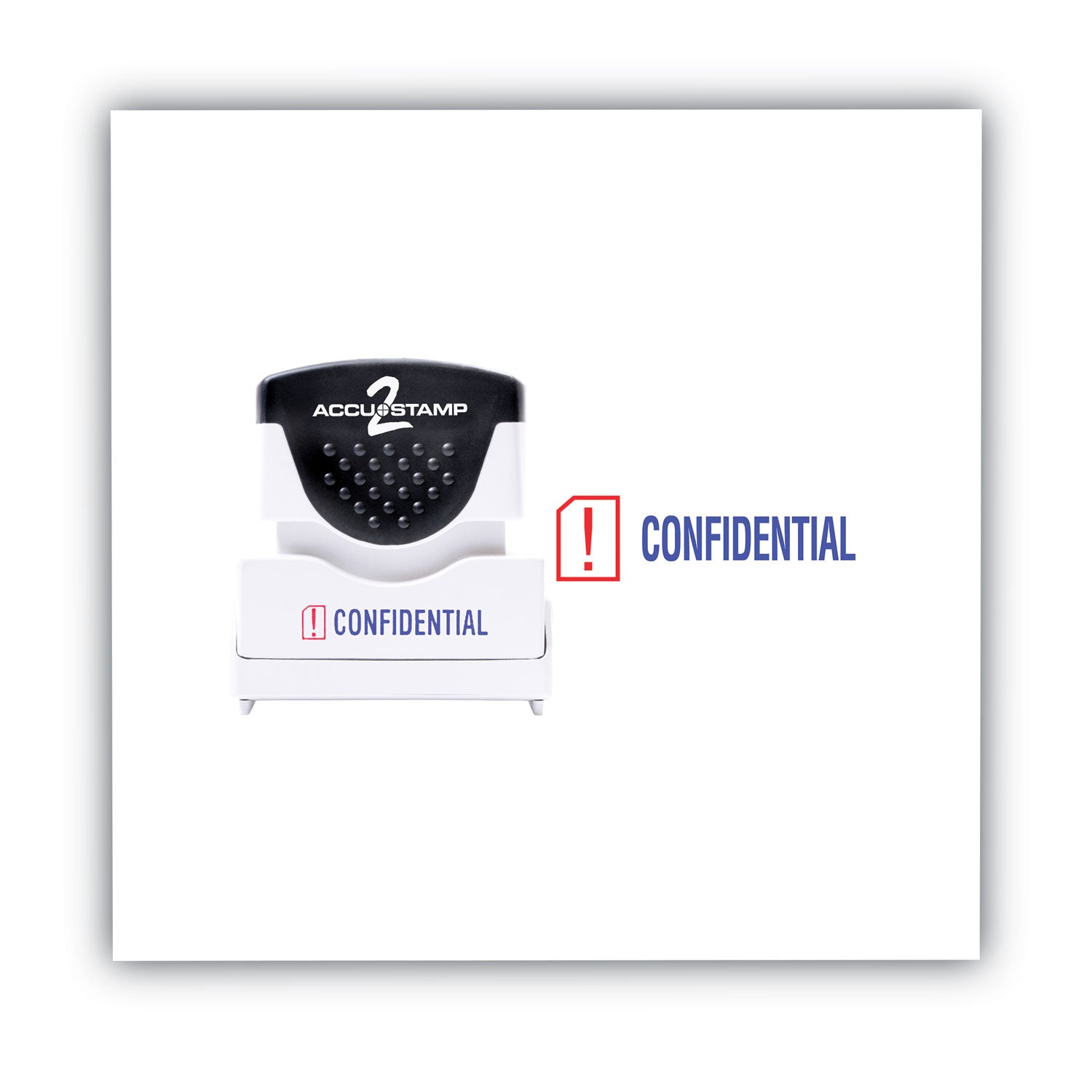 ACCUSTAMP2® Pre-Inked Shutter Stamp - Red & Blue Ink - CONFIDENTIAL - 1.63
