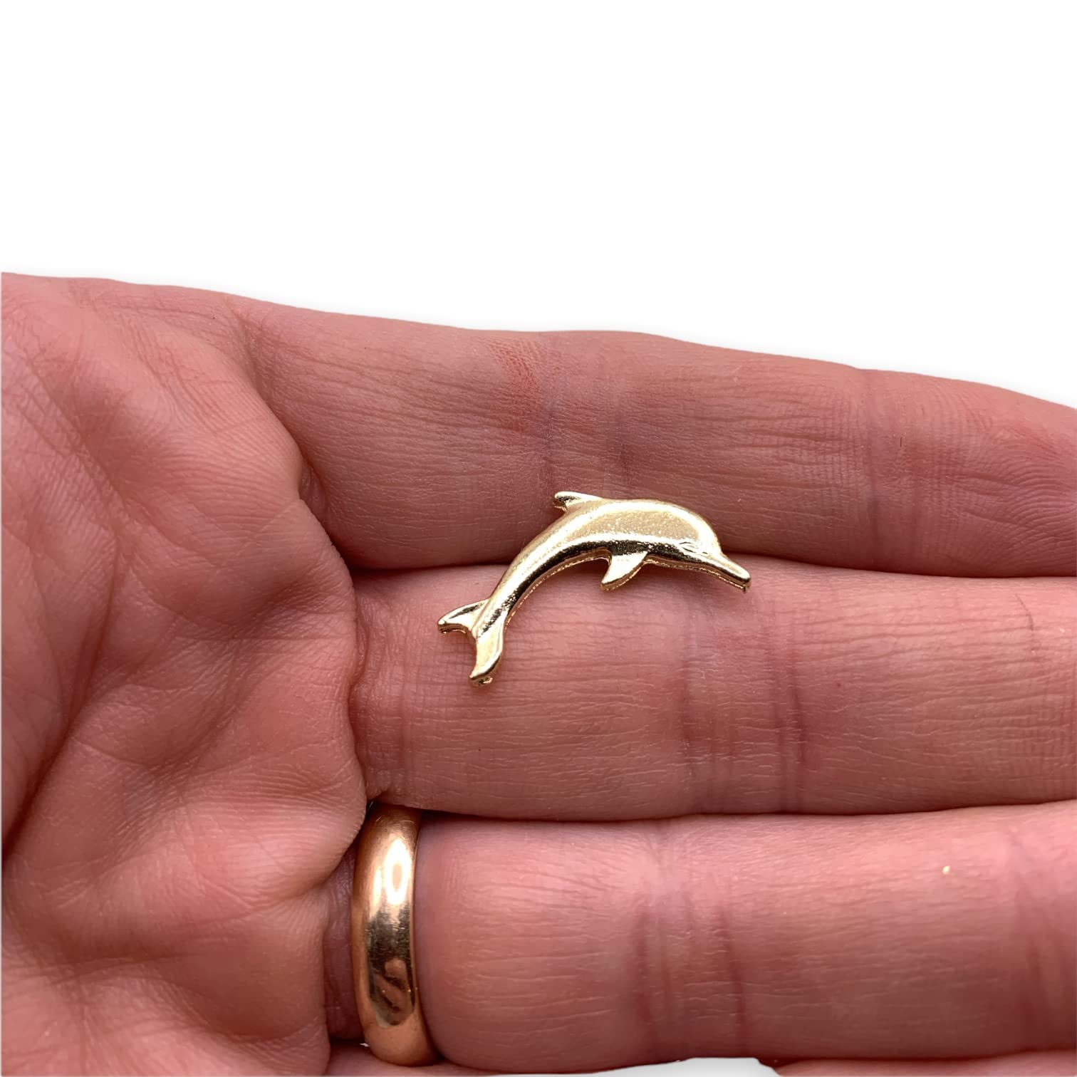 StockPins Gold Dolphin Lapel Pin – Handcrafted Animal Brooch for Jackets, Hats & Backpacks – Unique Gift for Dolphin Lovers & Sports Fans – Perfect for Casual Wear, Office Attire & Outdoor Adventures