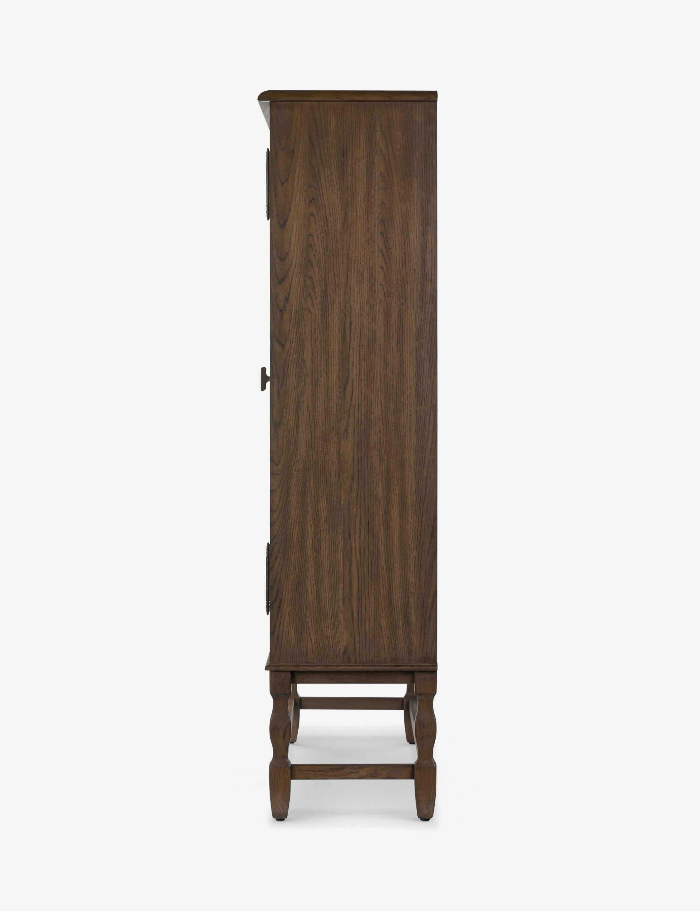 Finley Curio Cabinet by Amber Lewis x Four Hands - Elegant Glass Display Case for Collectibles & Home Decor - Perfect for Living Room, Dining Room, or Office Showcase