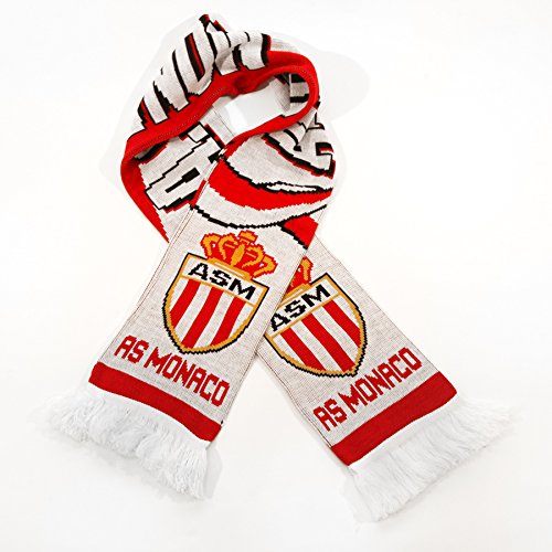 AS Monaco Soccer Fan Scarf - Premium Acrylic Knit Winter Scarf for Men & Women - Perfect for Football Matches, Cold Weather & Team Spirit