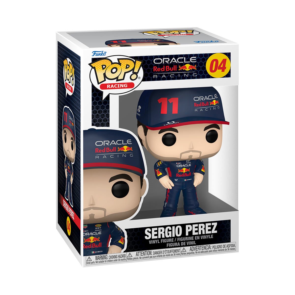 Sergio Perez Funko Pop! Vinyl Figure #04 - F1 Racing Collectible for Fans & Gift Idea - Perfect for Display, Office Decor, and Formula 1 Memorabilia Collections