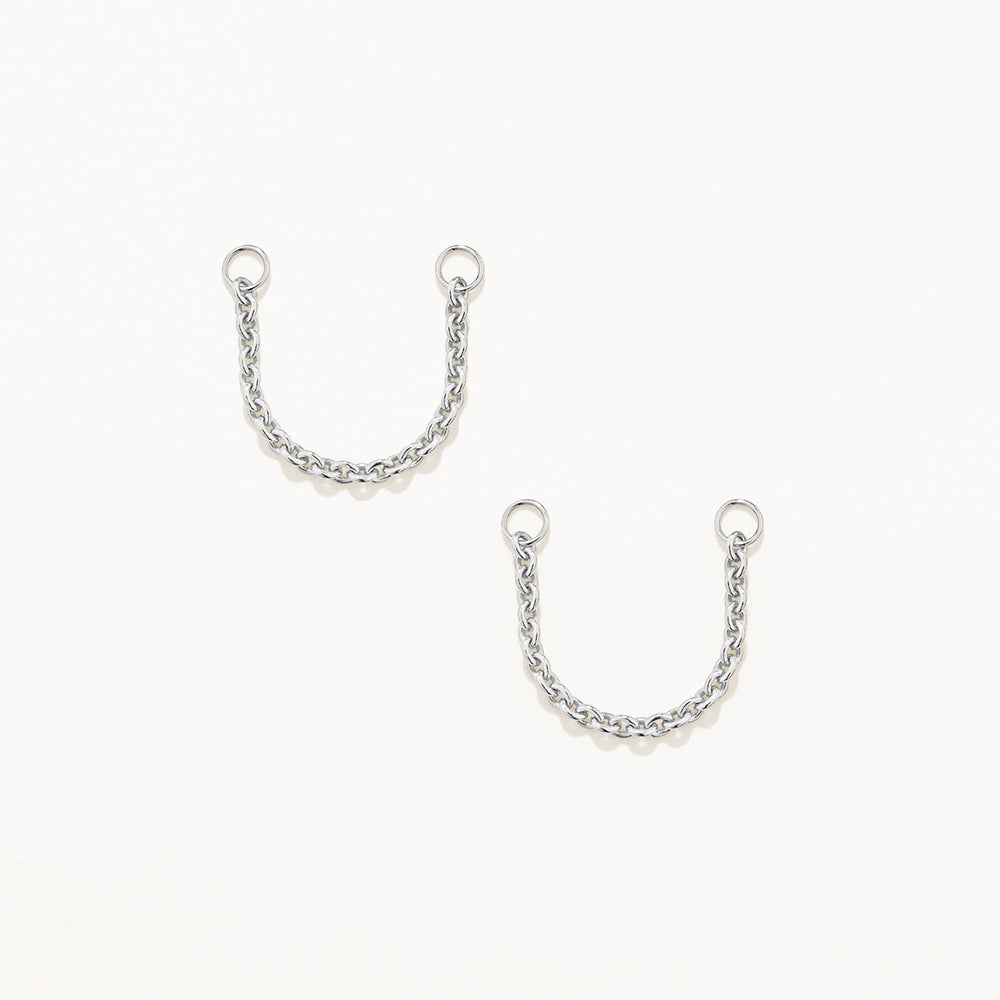 Silver Earring Connector Chain - Jewelry Making Supplies for DIY Earrings, Necklaces & Bracelets | Perfect for Crafting, Gifts & Fashion Accessories