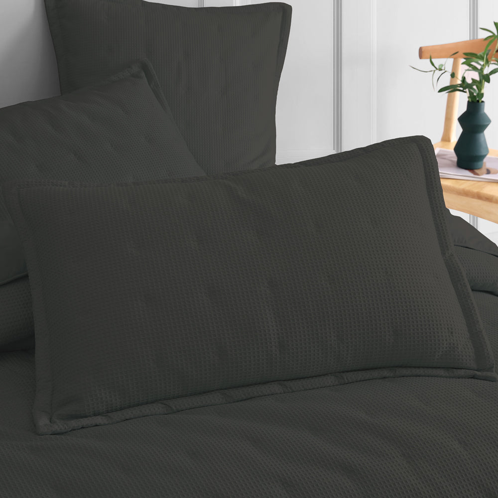 Premium Ascot Granite Pillow Sham Set - 2 Pack Luxury Bedding for King/Queen Size Pillows | Elegant Home Decor & Bedroom Upgrade