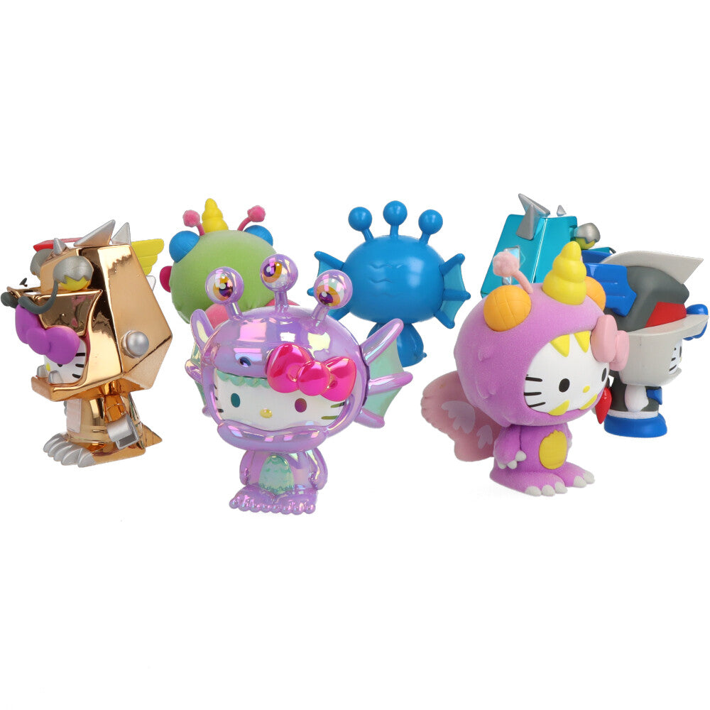 Hello Kitty Kaiju Mini Series Collectible Figures - Cute Kawaii Monster Toys for Kids & Anime Fans - Perfect for Display, Gifts & Pop Culture Collections