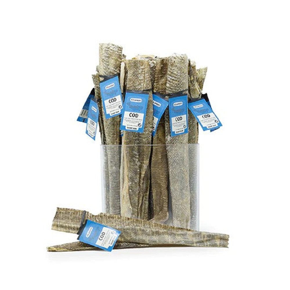 Premium Cod Skins Dog Treats - All-Natural, Grain-Free Chews for Dental Health & Training - Perfect for Small, Medium & Large Breeds