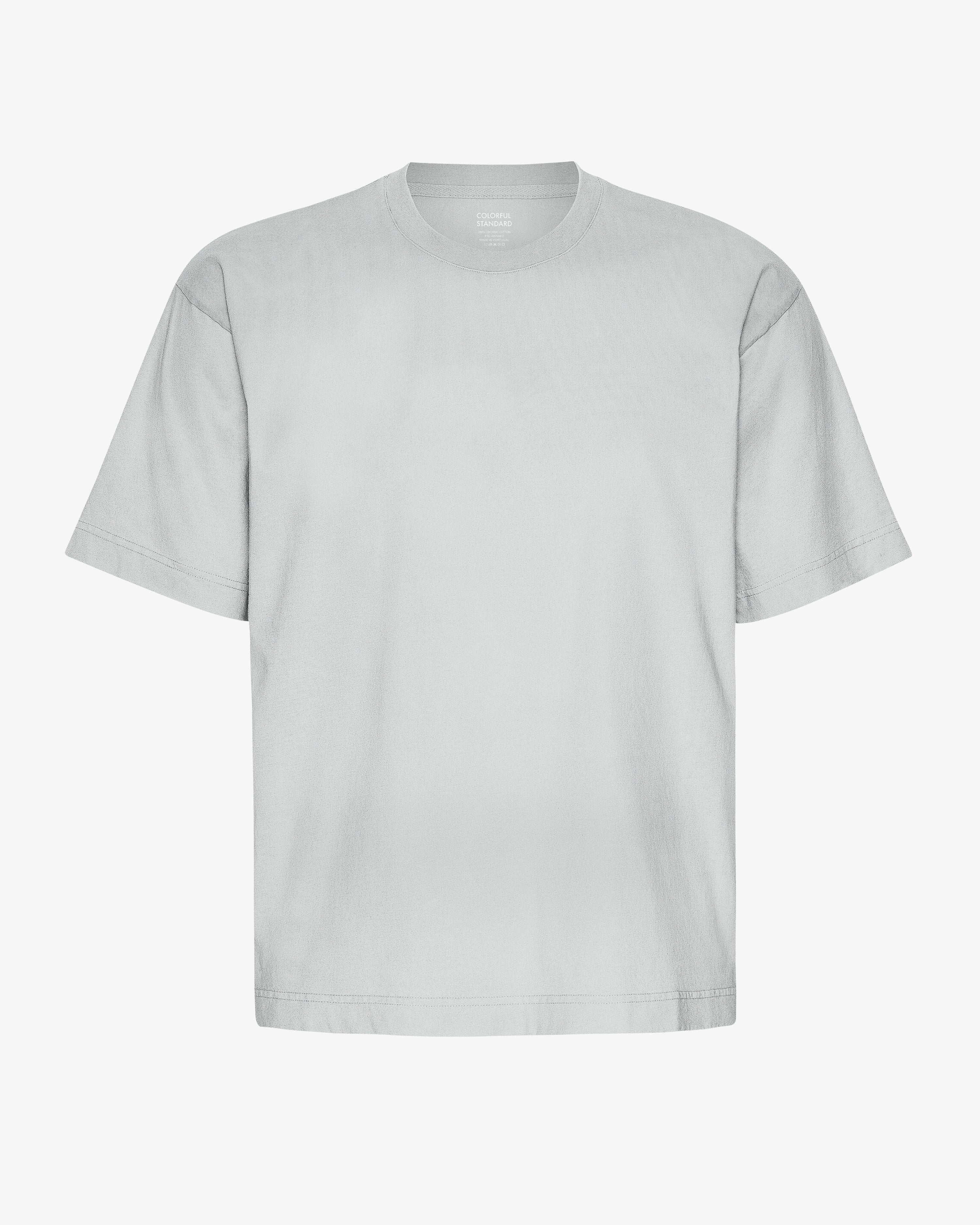 Oversized Organic Cotton T-Shirt for Women - Soft Faded Grey Tee for Casual Wear, Loungewear & Everyday Comfort