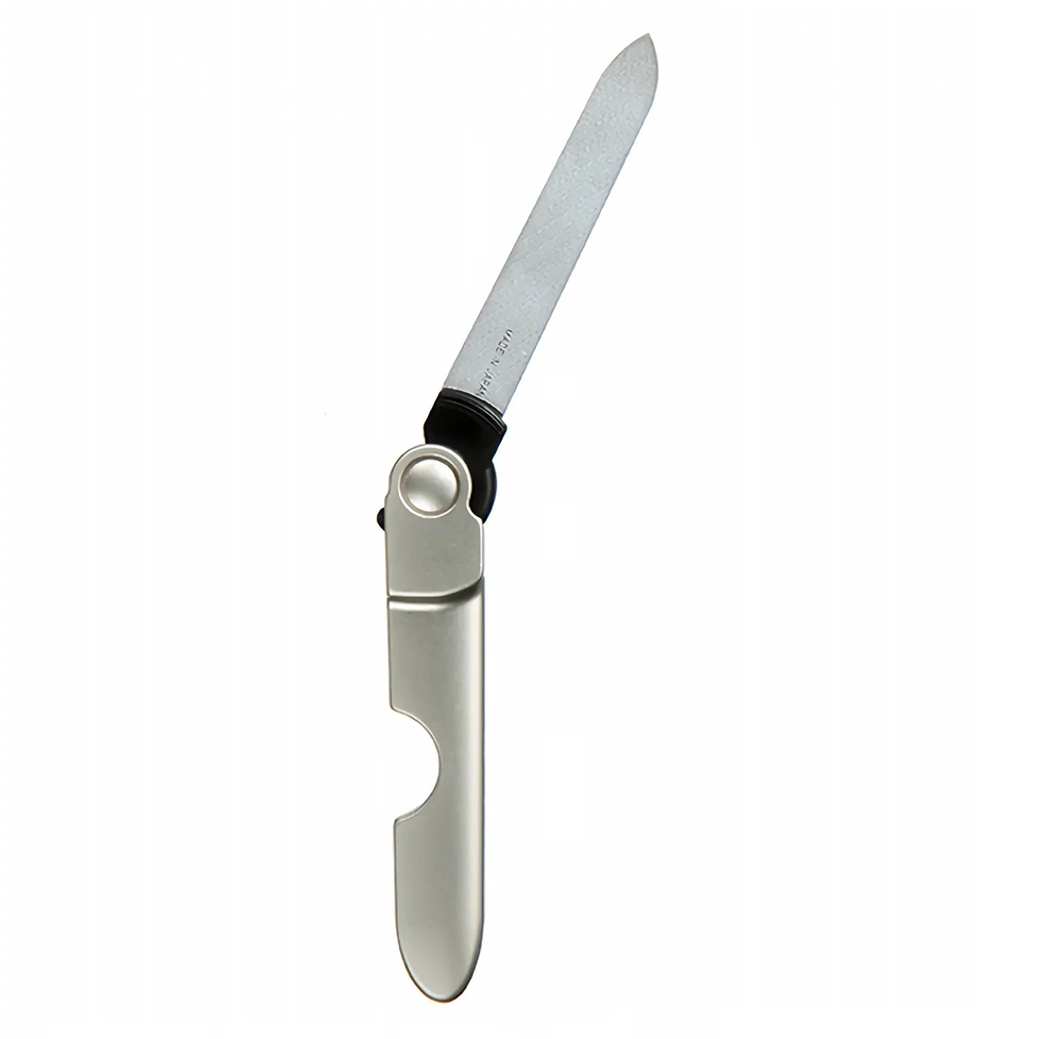 Premium Stainless Steel 2-Way Foldable Nail File - Green Bell Takuminowaza Professional Nail Care Tool for Manicure & Pedicure | Perfect for Travel, Home Use & Salon Professionals