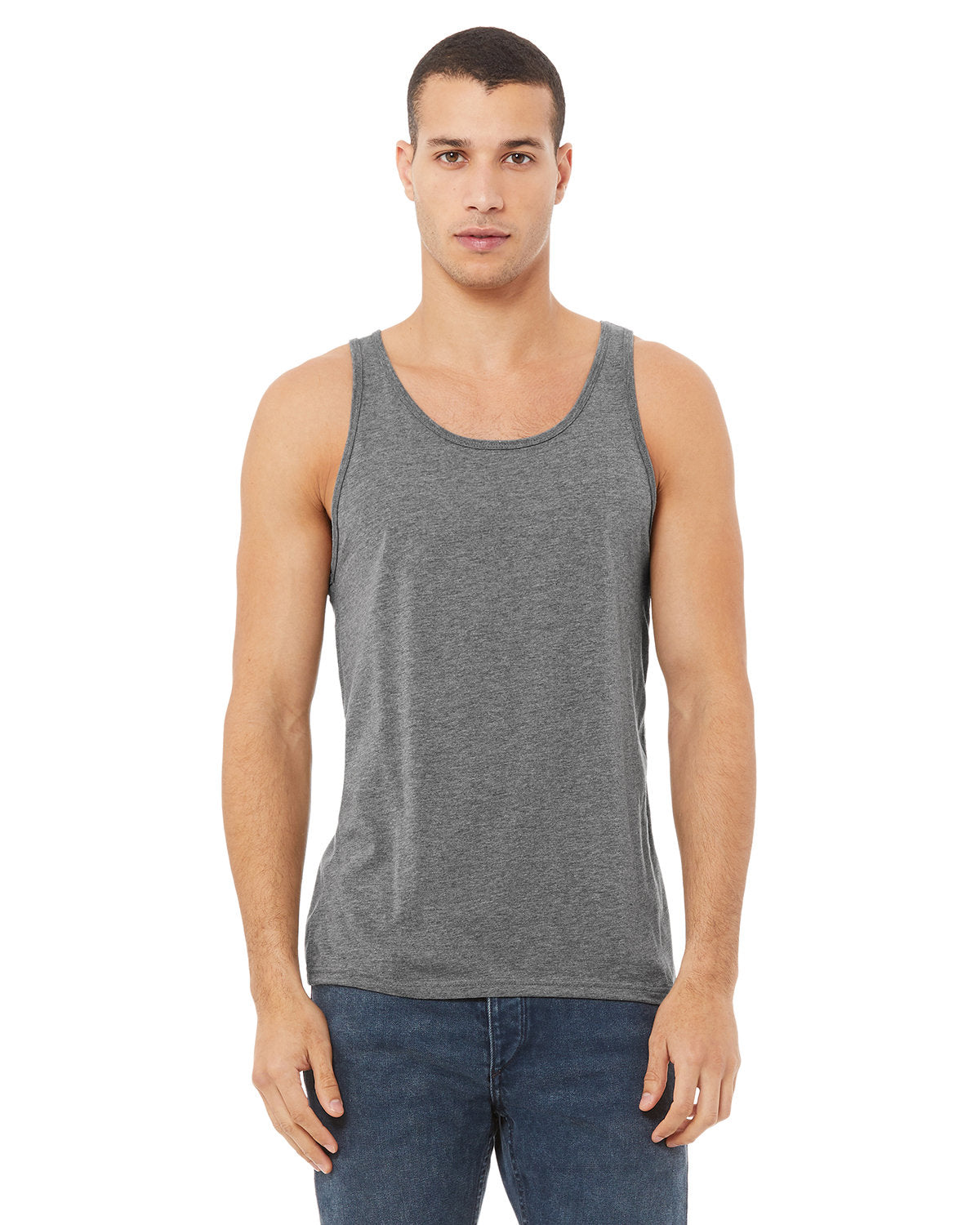 Bella + Canvas 3480 Unisex Jersey Tank Top - Soft Cotton Comfort Fit Sleeveless Shirt for Men & Women - Perfect for Gym, Yoga, Beach & Casual Wear