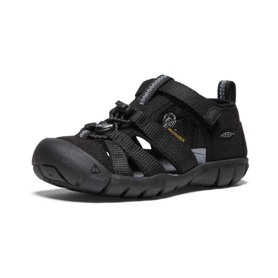 Little Kids' Seacamp II CNX Water Shoes - Black/Grey - Comfortable & Lightweight for Beach, Pool & Outdoor Play