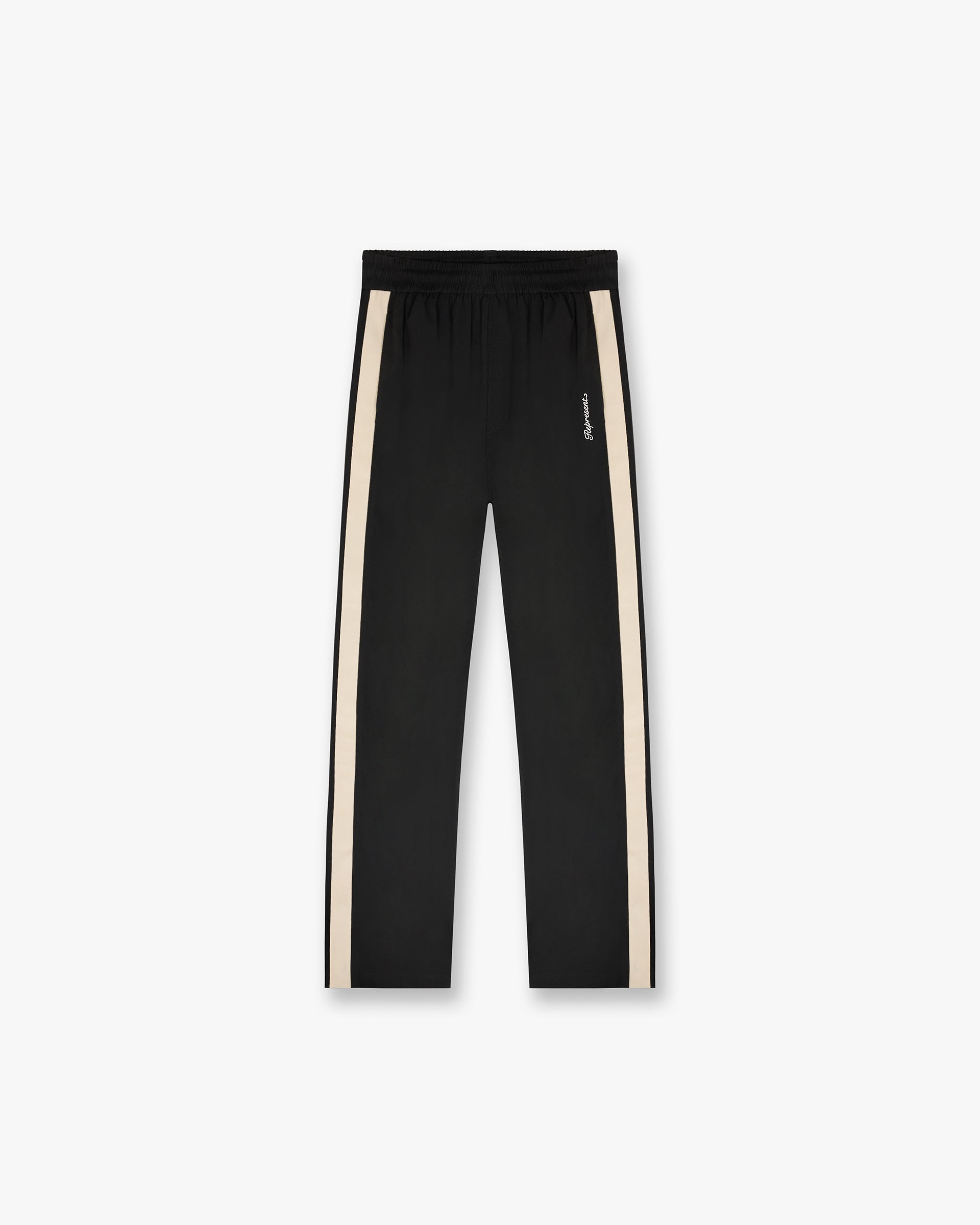 Men's Athletic Track Pants - Jet Black - Comfortable Running & Workout Joggers for Gym & Casual Wear