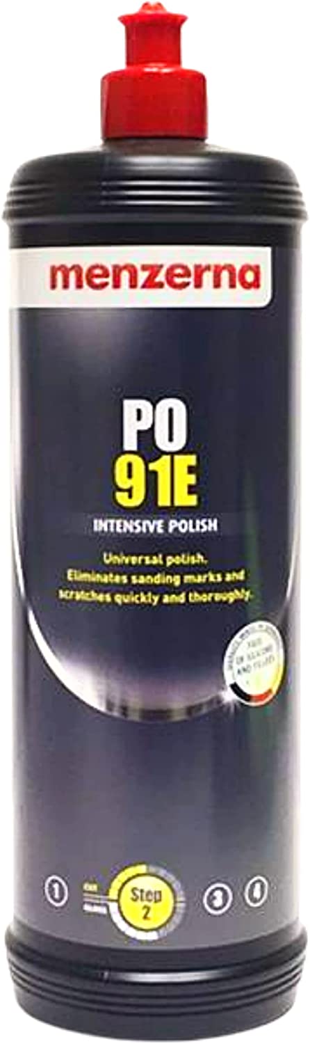 Menzerna PO 91E Intensive Polish - Professional Car Paint Correction Compound for Scratch Removal & Swirl Marks - Perfect for Detailing, Auto Body Shops & DIY Enthusiasts