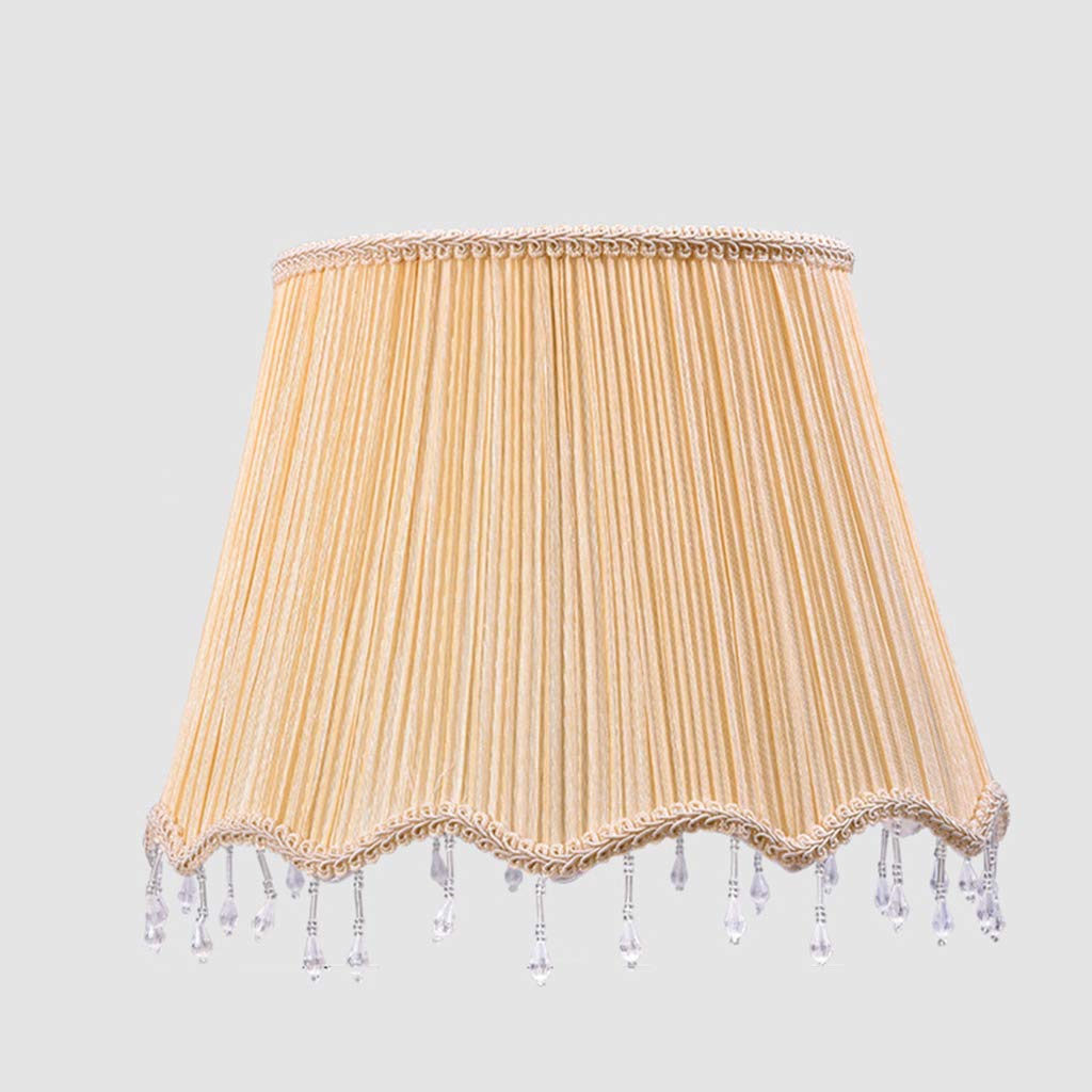 Modern Linen Fabric Drum Lampshade - Small Pleated Lamp Shades for Table & Bedside Lamps, E27 Lamp Holder Cover - Perfect for Bedroom, Living Room & Home Office Lighting Decor