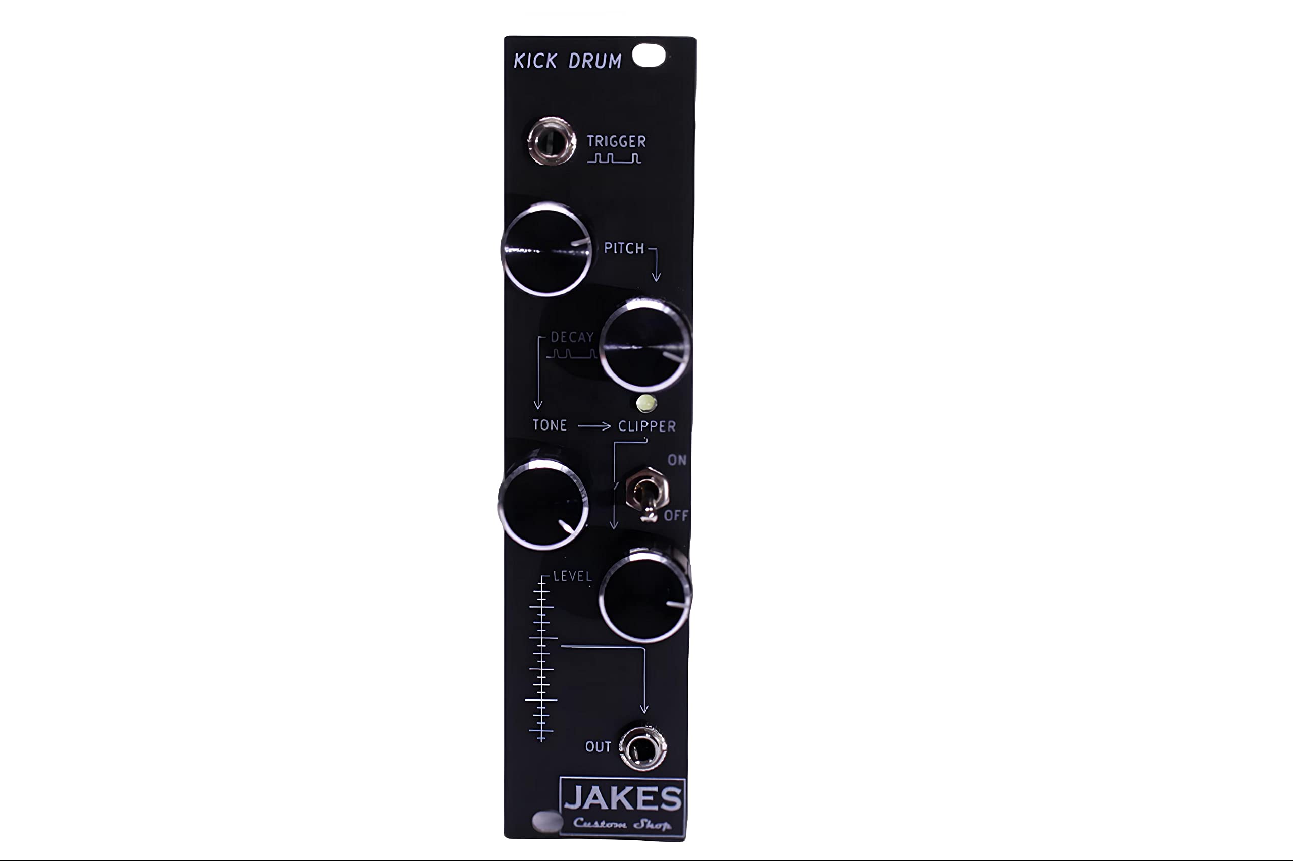808 Style Eurorack Kick Drum Module with Pitch, Decay, Tone & Level Controls - Perfect for Electronic Music Production & Live Performance