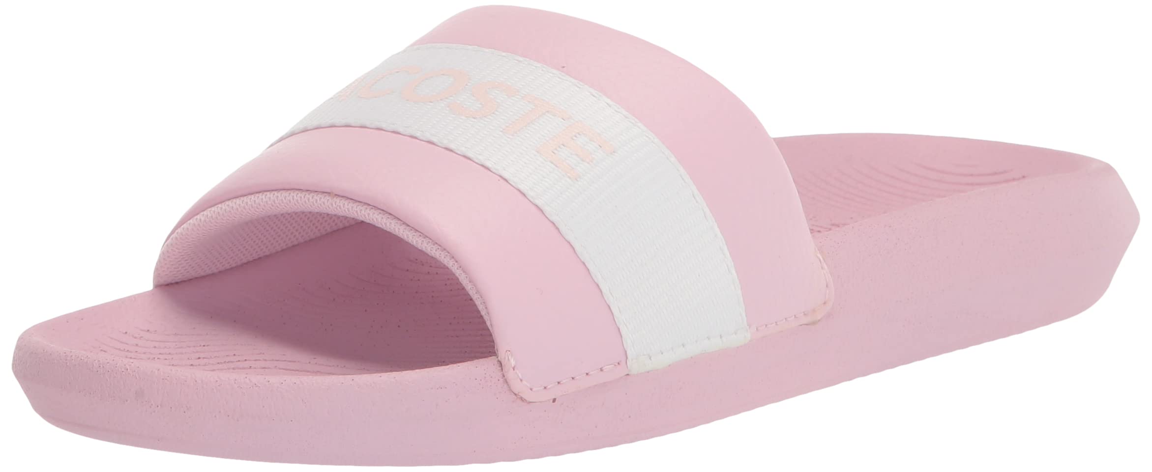 Lacoste Women's Fraisier & Croco Slides - Comfortable Summer Sandals for Beach, Pool & Casual Outings