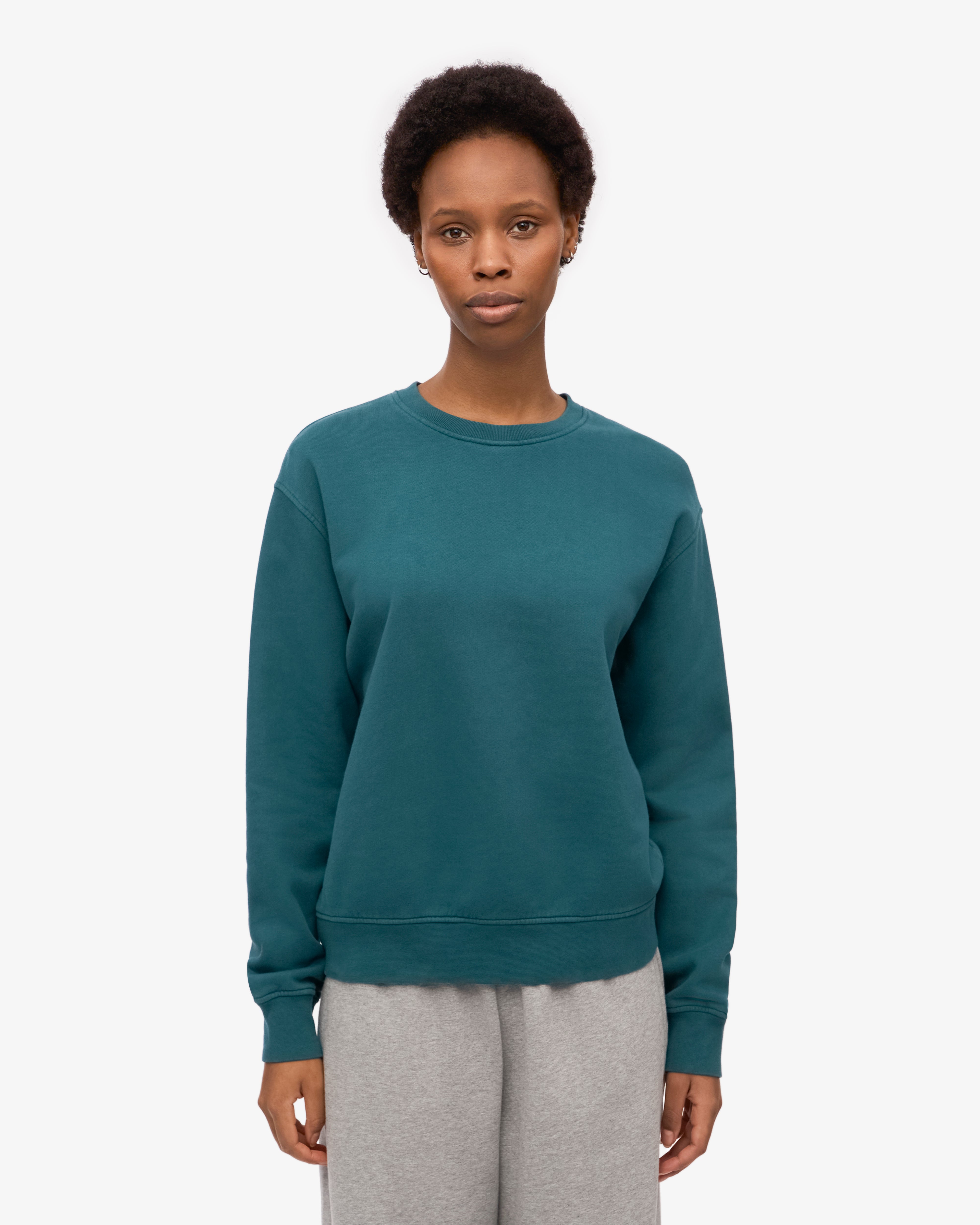 Organic Cotton Women's Classic Crew Neck T-Shirt - Ocean Green | Comfortable & Eco-Friendly Casual Wear for Everyday Outfits