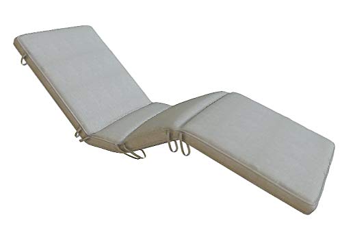 CUSBGRA Granite Sun Bed Cushion - Waterproof Outdoor Lounge Chair Pad for Poolside, Patio, Beach & Garden Relaxation