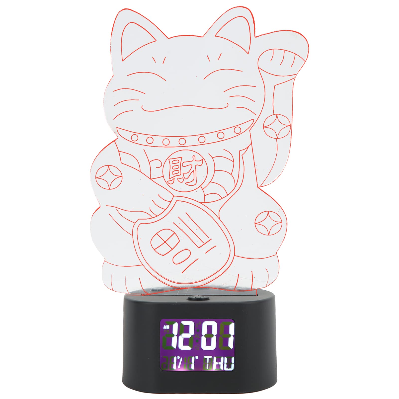 Acrylic Cartoon Night Light with Black Base - Multifunctional LED Desk Lamp for Office, Bedroom & Nursery - Perfect for Night Reading, Decor & Relaxation
