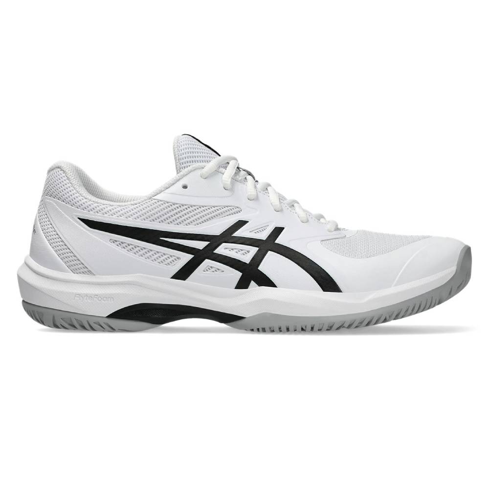 ASICS Game FF Men's Tennis Shoes - White/Black - High-Performance Court Shoes for Competitive Play & Training - Perfect for Hard Court Matches & Tennis Practice Sessions