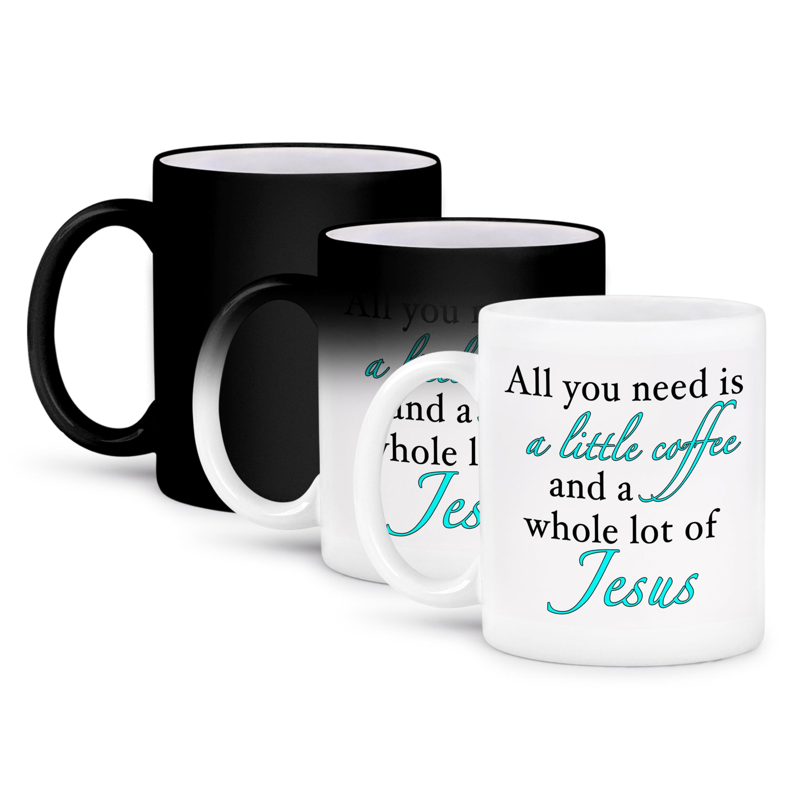 Funny Jesus Coffee Mug 11oz - Inspirational Gift for Christians & Coffee Lovers - Perfect for Morning Devotion