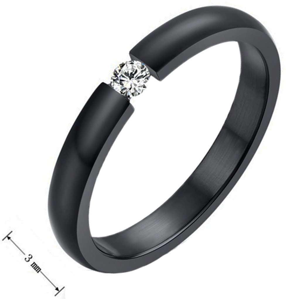 Stainless Steel Rhinestone Rings for Men & Women - Elegant Wedding & Engagement Bands - Perfect for Proposals, Anniversaries, and Special Occasions