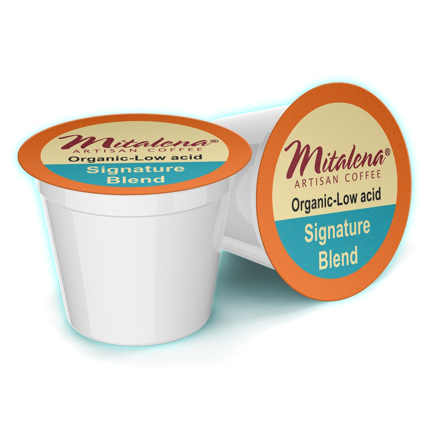 Mitalena Signature Blend 96 Count Organic Low Acid Coffee Pods - Compatible with Keurig K-Cup Brewers - 100% Arabica Beans - Perfect for Home, Office & Travel Use
