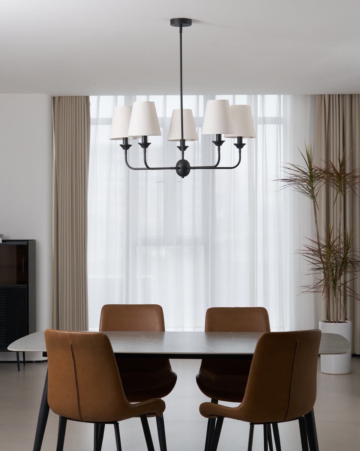 Euphora Crystal Chandelier - Elegant Modern Ceiling Light Fixture for Dining Room, Living Room, Bedroom | Perfect for Home Decor, Wedding, Party & Event Lighting