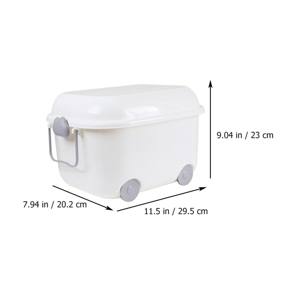 Cabilock Plastic Storage Bins with Lids - Organizer for Closet, Office & Playroom