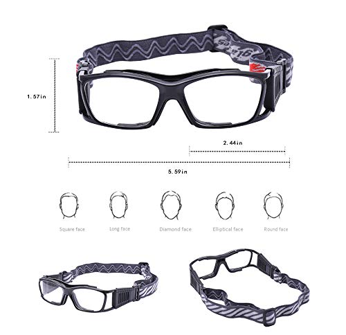 Basketball Dribbling Glasses - Anti-Fog Sports Protective Eyewear for Men & Women - Perfect for Training, Games & Outdoor Basketball Practice