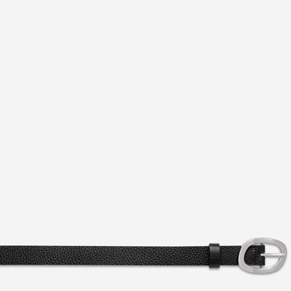 Nocturne Belt for Men - Stylish Black & Silver Buckle Dress Belt | Perfect for Formal Wear, Office, and Special Occasions