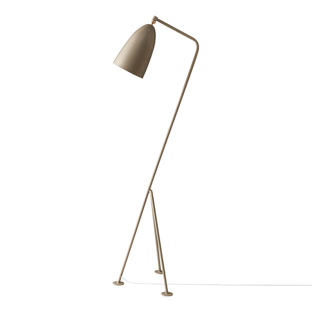 Modern Grossman Gräshoppa Floor Lamp - Adjustable LED Reading Light for Living Room, Bedroom & Office - Scandinavian Design with Flexible Gooseneck - Warm White Light for Cozy Ambience