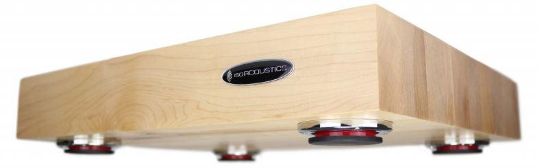 IsoAcoustics Delos Speaker Isolation Stands - Premium Maple Wood Audio Equipment Riser for Studio Monitors & Bookshelf Speakers - Perfect for Home Theater & Recording Studio Setup